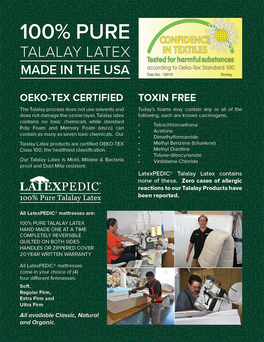 Phoenix natural organic latex mattress