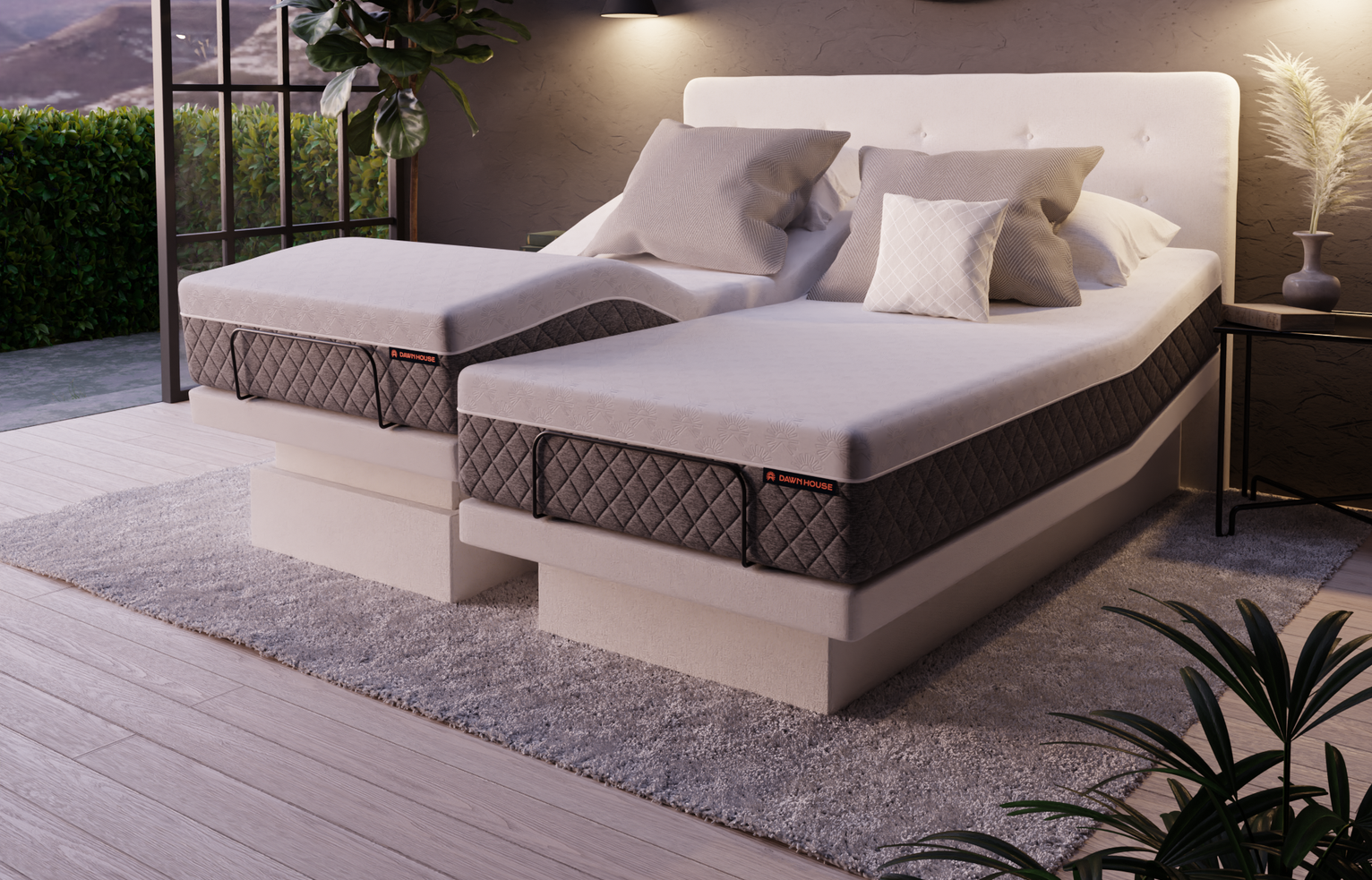 Dawn House bed backlit remote