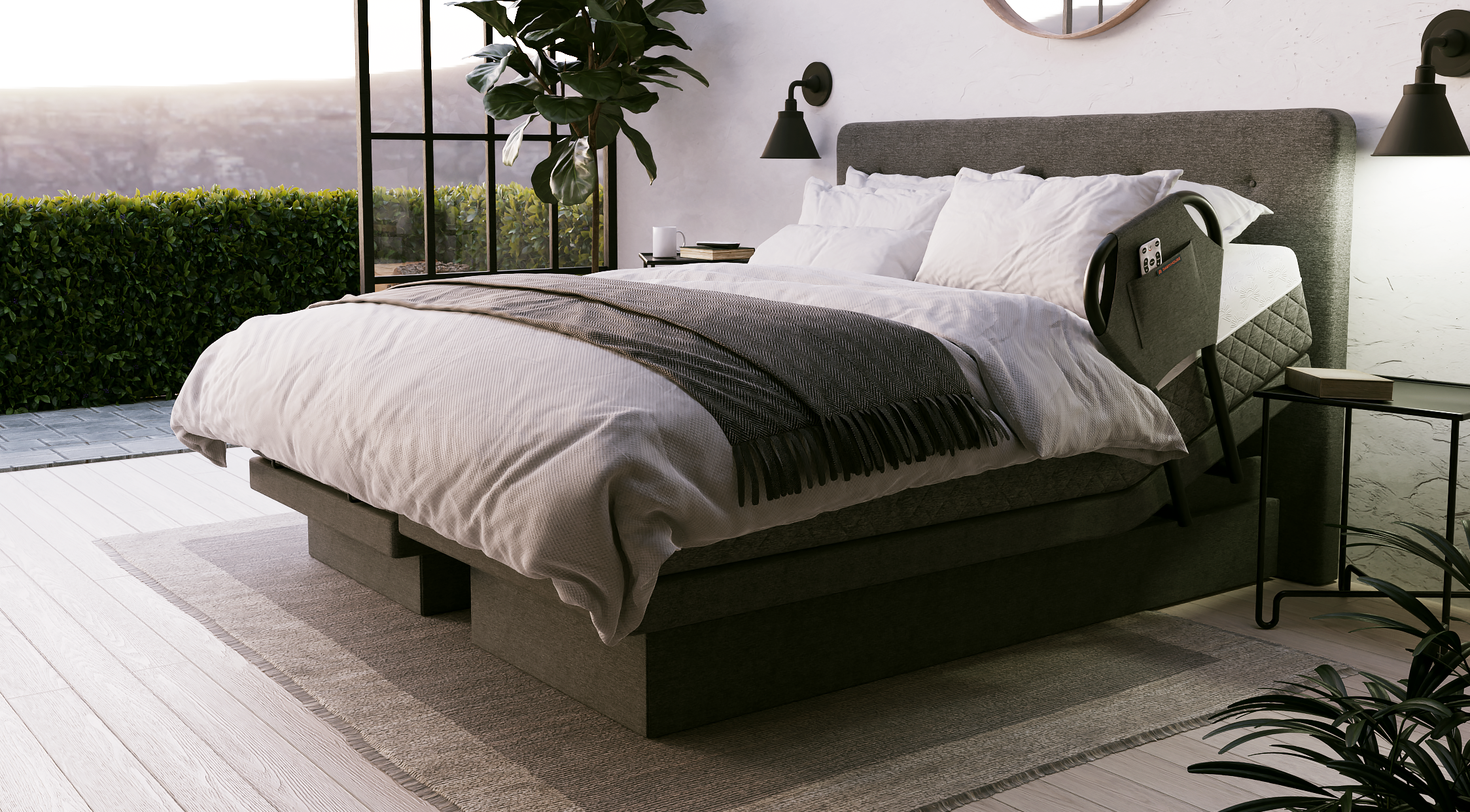 Dawn House bed with head and foot raised